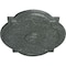Ekena Millwork Waltz Ceiling Medallion (Canopies up to 4 1/2"), 21 1/4"W x 17 3/8"H x 1"P, Athenian Green Crackle CM21WAAGC - alternate 4